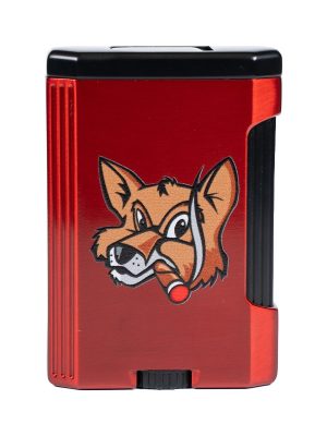 Fox Lotus Big Pocket Lighter in Red