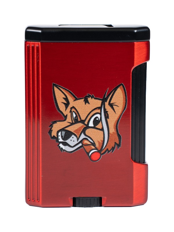 Fox Lotus Big Pocket Lighter in Red