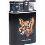 Fox Lotus Vintage Lighter- Black