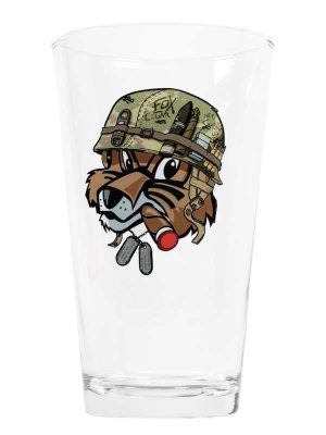 Fox Military Pint Glass Set