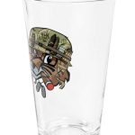 Fox Military Pint Glass Set