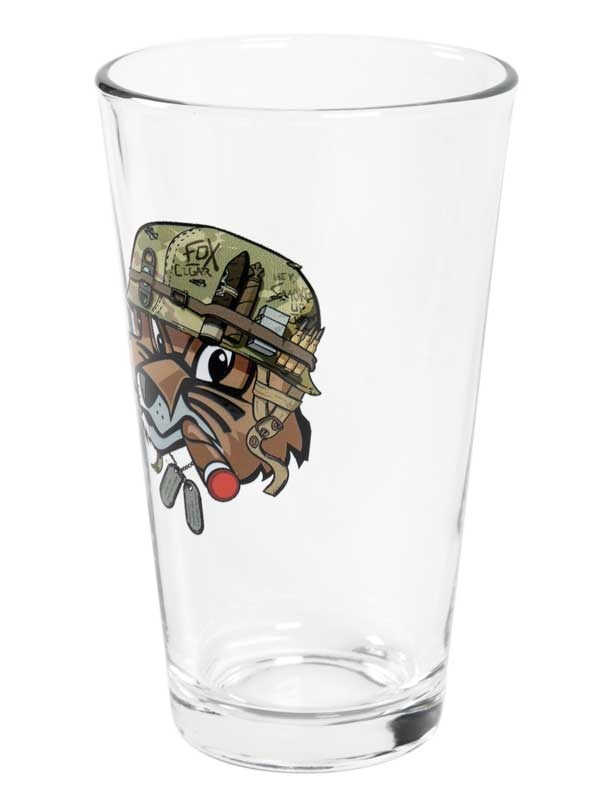Fox Military Pint Glass Set