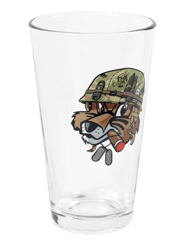 Fox Military Pint Glass Set