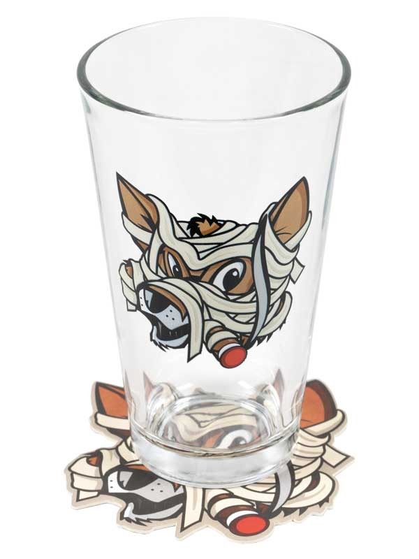 Fox Mummy Pint Glass Set