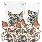 Fox Mummy Pint Glass Set