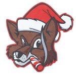 Fox Santa Drink Coasters (12pk)