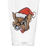 Fox Santa Pint Glass Set