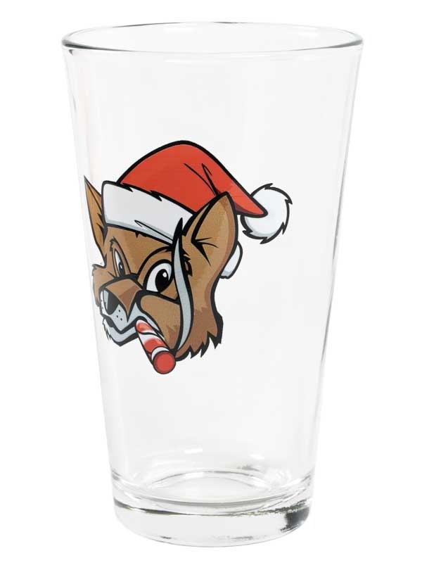 Fox Santa Pint Glass Set