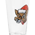 Fox Santa Pint Glass Set