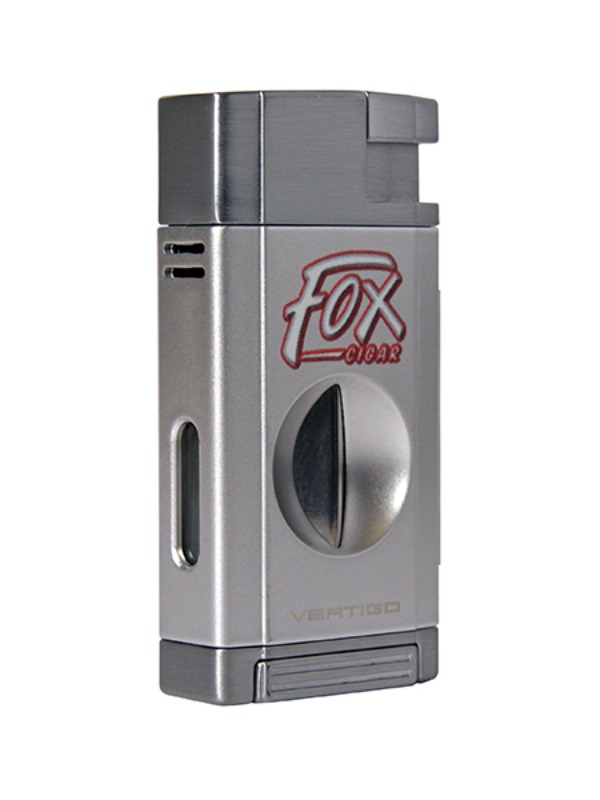 Fox Silver Vertigo Saber Lighter with V-cut