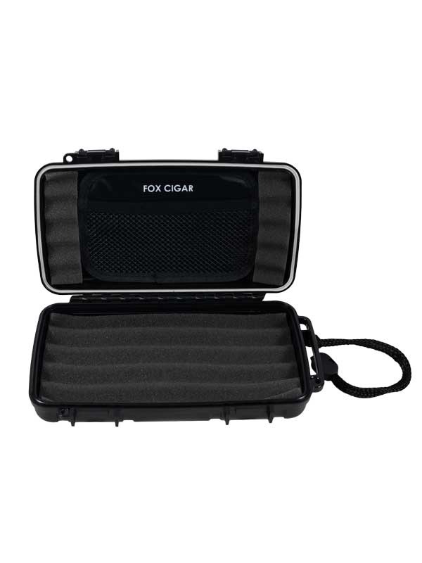 Fox Travel Humidor (Black with Black Label)