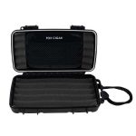 Fox Travel Humidor (Black with Brown Label)