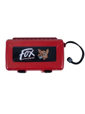 Fox Travel Humidor (Red with Black Label)
