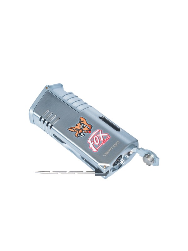 Fox Vertigo Lighter Mechanic With Cigar Punch- Silver