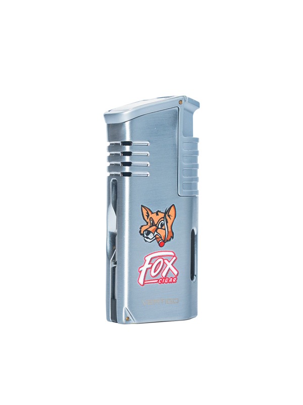 Fox Vertigo Lighter Mechanic With Cigar Punch- Silver