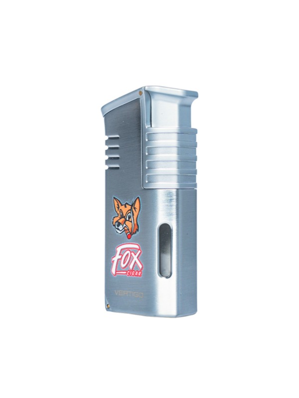 Fox Vertigo Lighter Mechanic With Cigar Punch- Silver