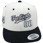 Fox Zero Fucks Given Black and White Hat
