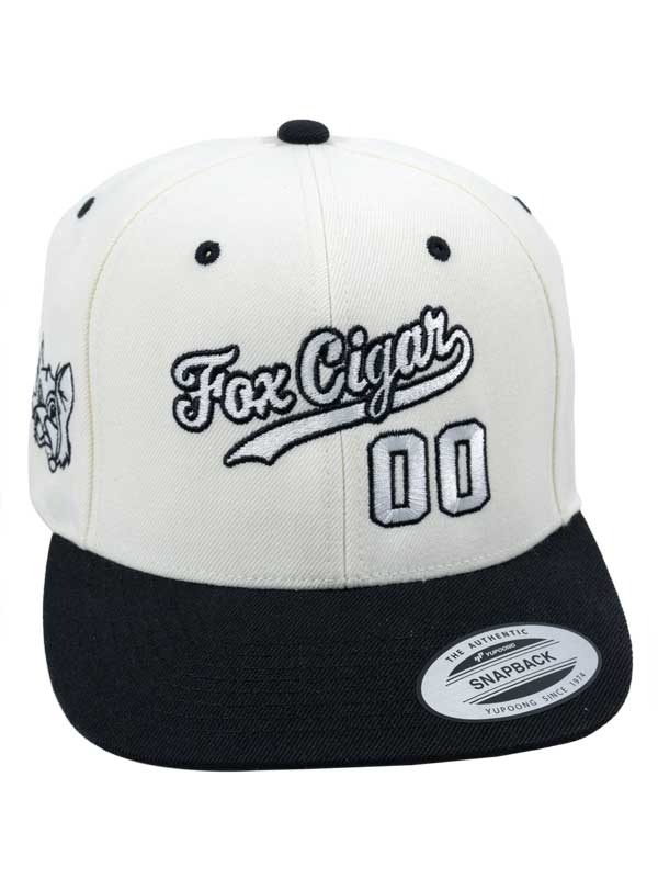 Fox Zero Fucks Given Black and White Hat
