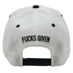 Fox Zero Fucks Given Black and White Hat