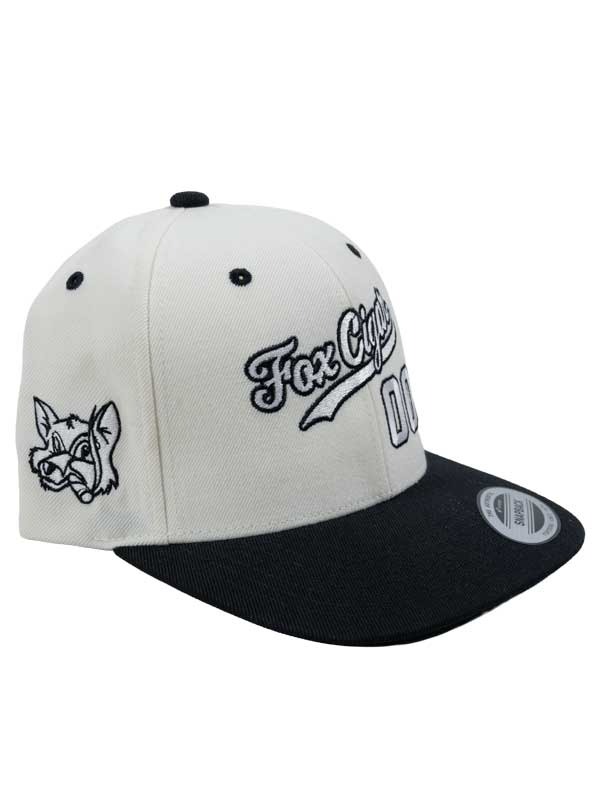 Fox Zero Fucks Given Black and White Hat