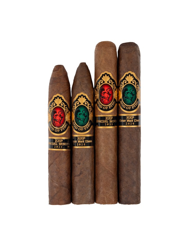God of Fire Never Back Down and Special Reserve Macassar Sampler