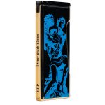 God of Fire “Never Back Down” (Retro) Blue on Black Lighter
