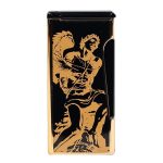 God of Fire “Never Back Down” (Retro) Gold on Black Lighter
