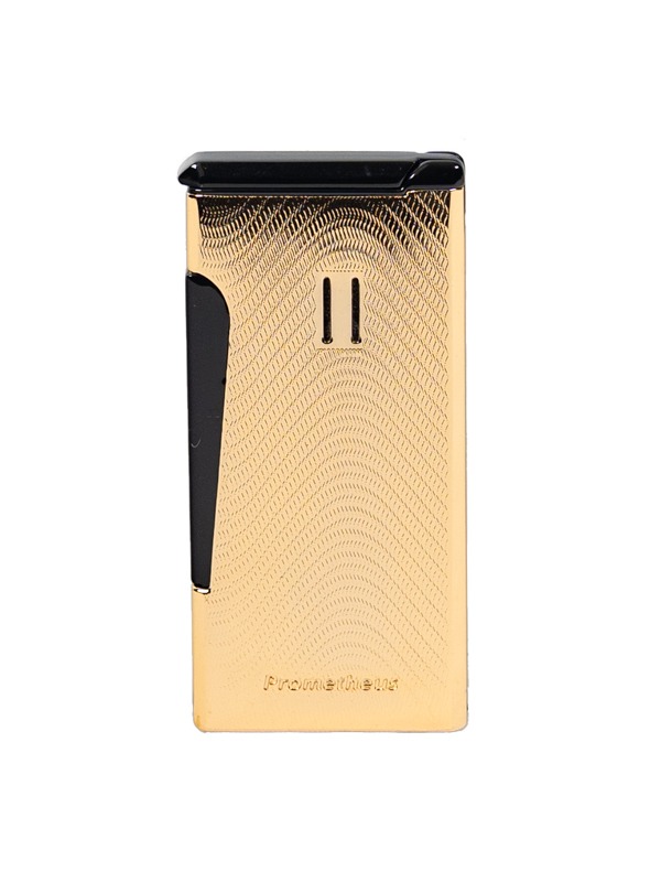 God of Fire “Never Back Down” (Retro) Gold on Black Lighter