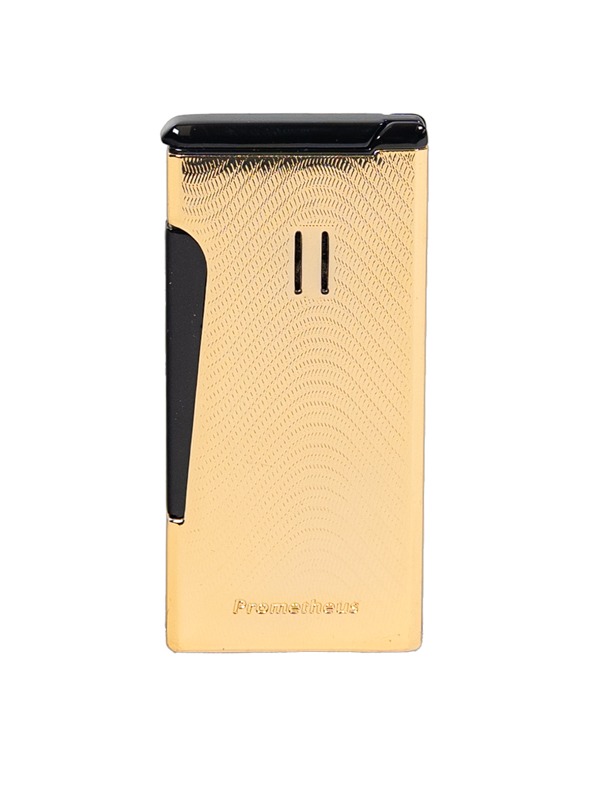 God of Fire “Never Back Down” (Retro) Gold on White Lighter