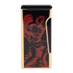 God of Fire “Never Back Down” (Retro) Red on Black lighter