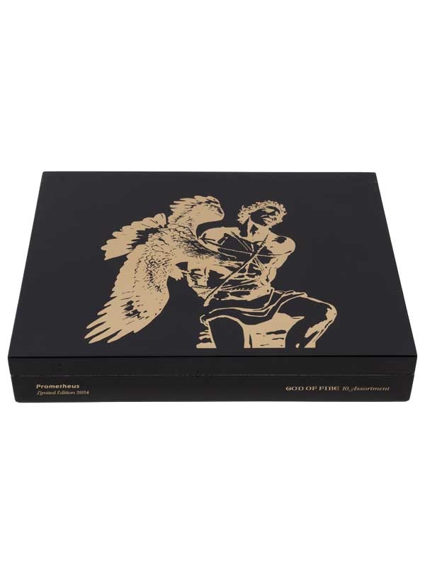 God of Fire KKP Never Back Down 10 Cigar Assortment Black Lacquer