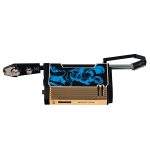 God of Fire “Never Back Down” in Blue on Black Lighter