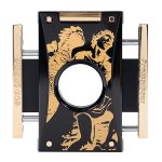 God of Fire “Never Back Down” in Gold on Black Cutter