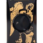 God of Fire “Never Back Down” in Gold on Black Cutter