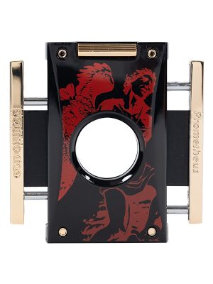 God of Fire "Never Back Down" in Red on Black Cutter