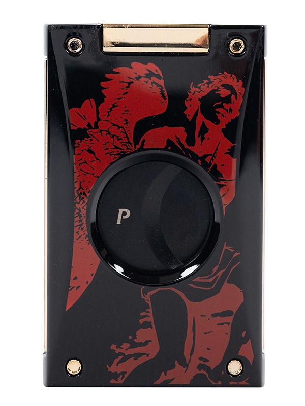 God of Fire “Never Back Down” in Red on Black Cutter