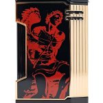 God of Fire “Never Back Down” in Red on Black Lighter