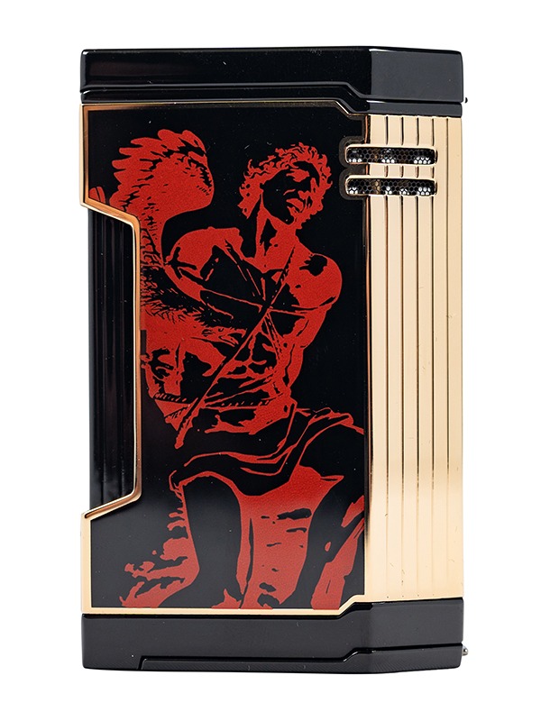 God of Fire “Never Back Down” in Red on Black Lighter
