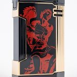 God of Fire “Never Back Down” in Red on Black Lighter