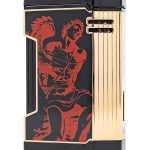God of Fire “Never Back Down” in Red on Black Lighter