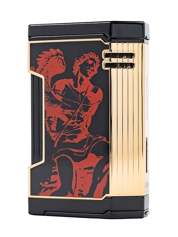 God of Fire “Never Back Down” in Red on Black Lighter