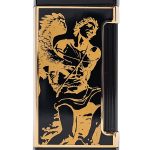 God of Fire “Never Back Down” Ultimo X in Gold on Black Lighter