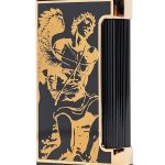 God of Fire “Never Back Down” Ultimo X in Gold on Black Lighter
