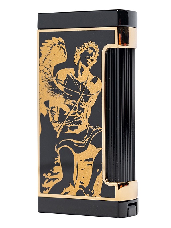 God of Fire “Never Back Down” Ultimo X in Gold on Black Lighter
