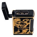 God of Fire “Never Back Down” Ultimo X in Gold on Black Lighter