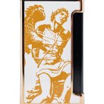 God of Fire “Never Back Down” Ultimo X in Gold on White Lighter