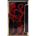 God of Fire “Never Back Down” Ultimo X in Red on Black Lighter