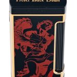 God of Fire “Never Back Down” Ultimo X in Red on Black Lighter