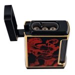 God of Fire “Never Back Down” Ultimo X in Red on Black Lighter