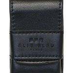 J-14 Black Leather Lighter Case